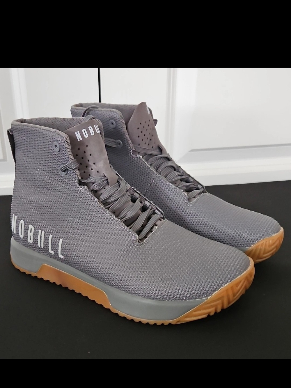 NOBULL Grey High-Top Training Sneakers with Gum Outsole NEW without Tags